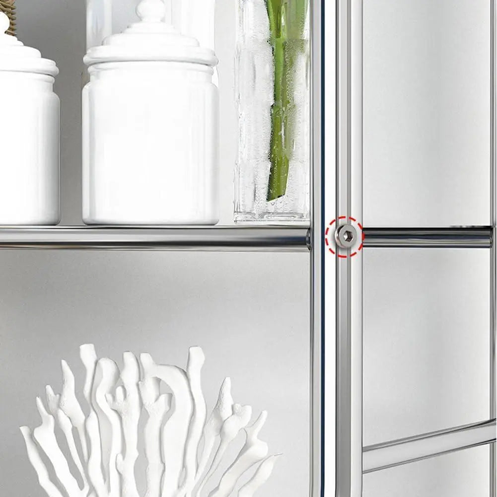 3-Tier Over The Toilet Storage Shelf, White Iron Bathroom Organizer with 2 Removable Hooks & Stability Protection, Freestanding Cabinet for Restroom,home decor,camping essentials