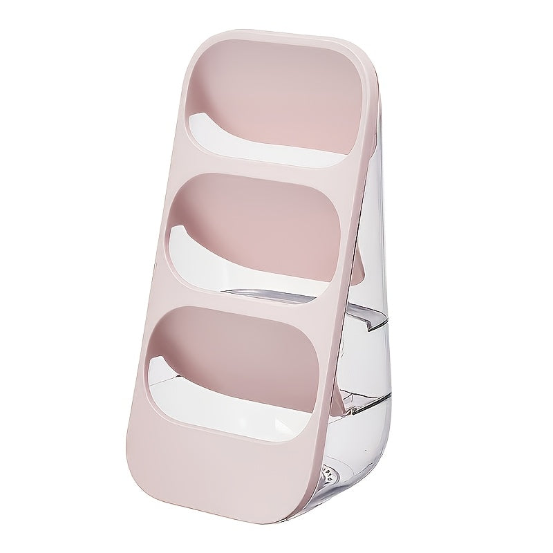 [Makeup Brush Holder] Desktop Cosmetic Organizer, Makeup Brush Holder, Large Capacity Countertop Storage Rack, Suitable for Vanity, Bathroom, Bedroom, and Office Desk Makeup Tool Storage, Easy to Store Skincare Products, Makeup Brushes, Eyebrow Pencils, a