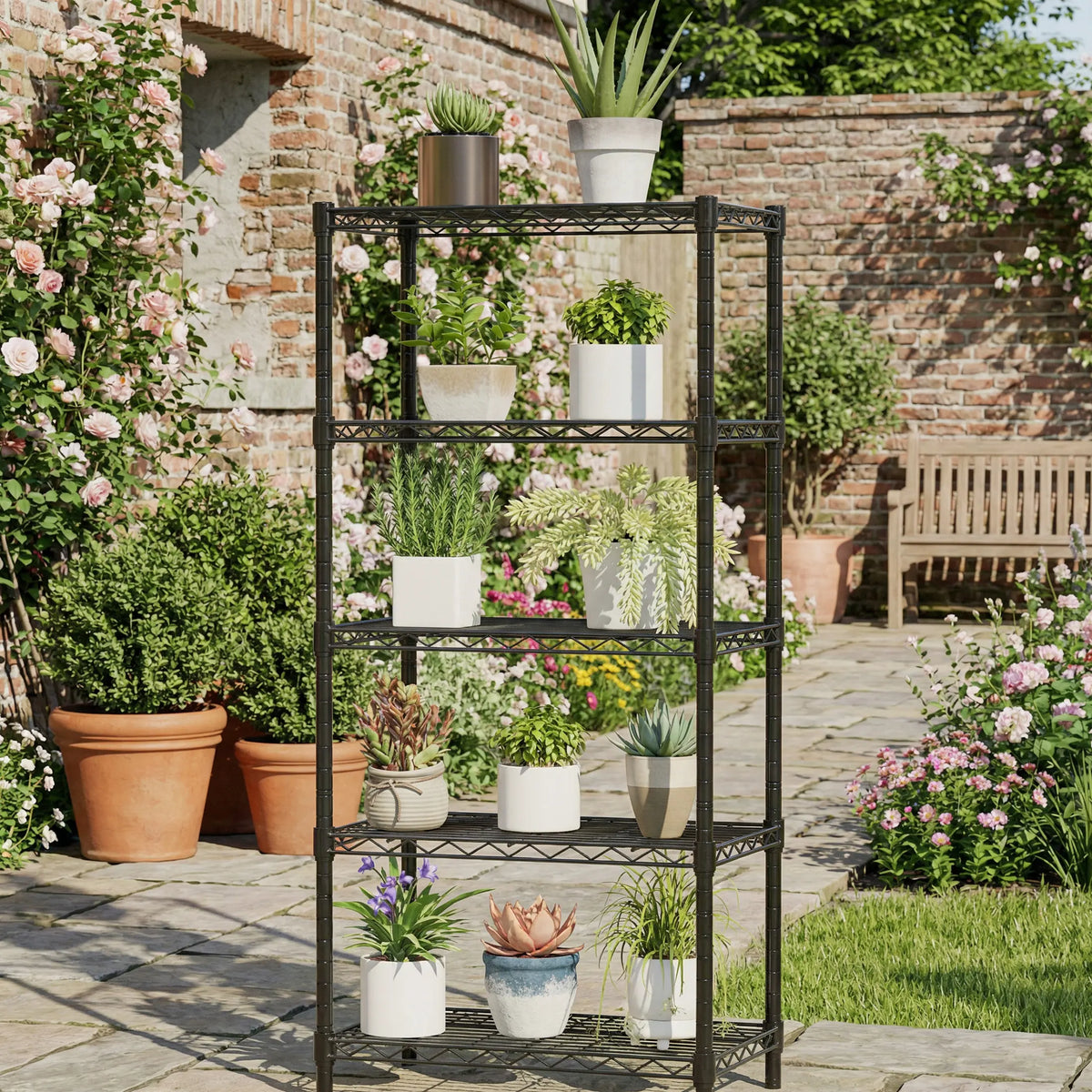 Storage Shelving Unit, Adjustable Metal Wire Racks Heavy Duty Standing Shelf Organizer for Kitchen, Closet, Pantry, Garage, Bathroom,dorm essentials,home decor,dorm room inspo,college dorm essentials,dorm haul
