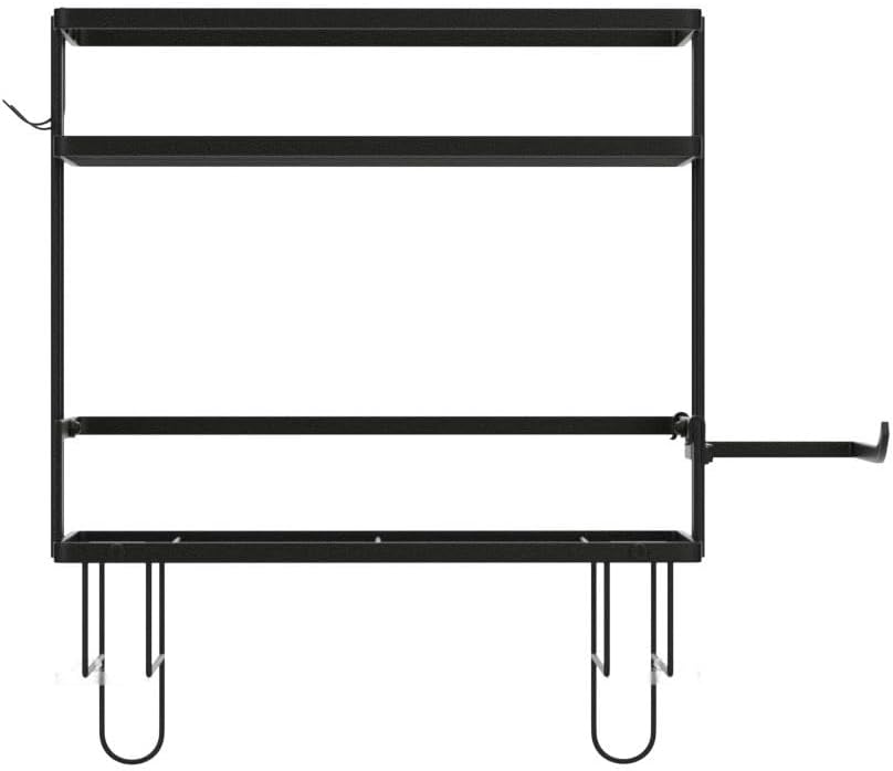 Godboat 2-Tier Over Toilet Storage Shelf, Wall-Mount with 2 Hook/Paper Rack