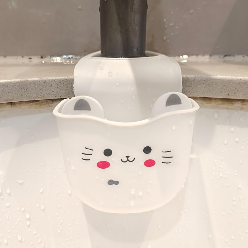 Foldable Silicone Draining Basket with Drain Holes, Sponge Holder, No-Drill Soap Dish, Creative Water-Filtering Hanging Basket, Multi-Functional Bathroom and Kitchen Storage Rack