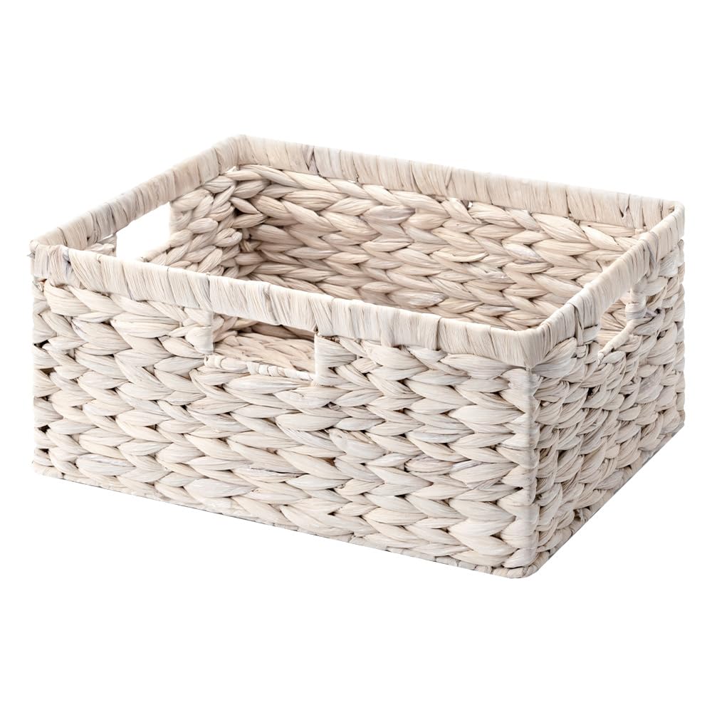 StorageWorks Wicker Baskets for Storage, Wicker Storage Baskets, 1-Pack