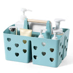 Portable Shower Caddy Plastic Shower Basket Organizer with Handle, Pink