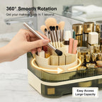Makeup Organizer Countertop with Dual Drawers