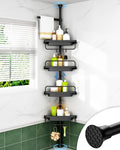 Corner Shower Caddy Tension Pole for Shampoo Holder, Stainless Steel Rod