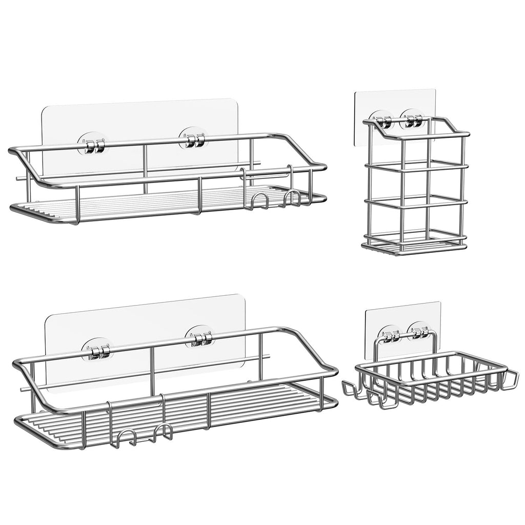 Nieifi Shower Caddy Adhesive, Shower Shelves, Shampoo Holder for Bathroom