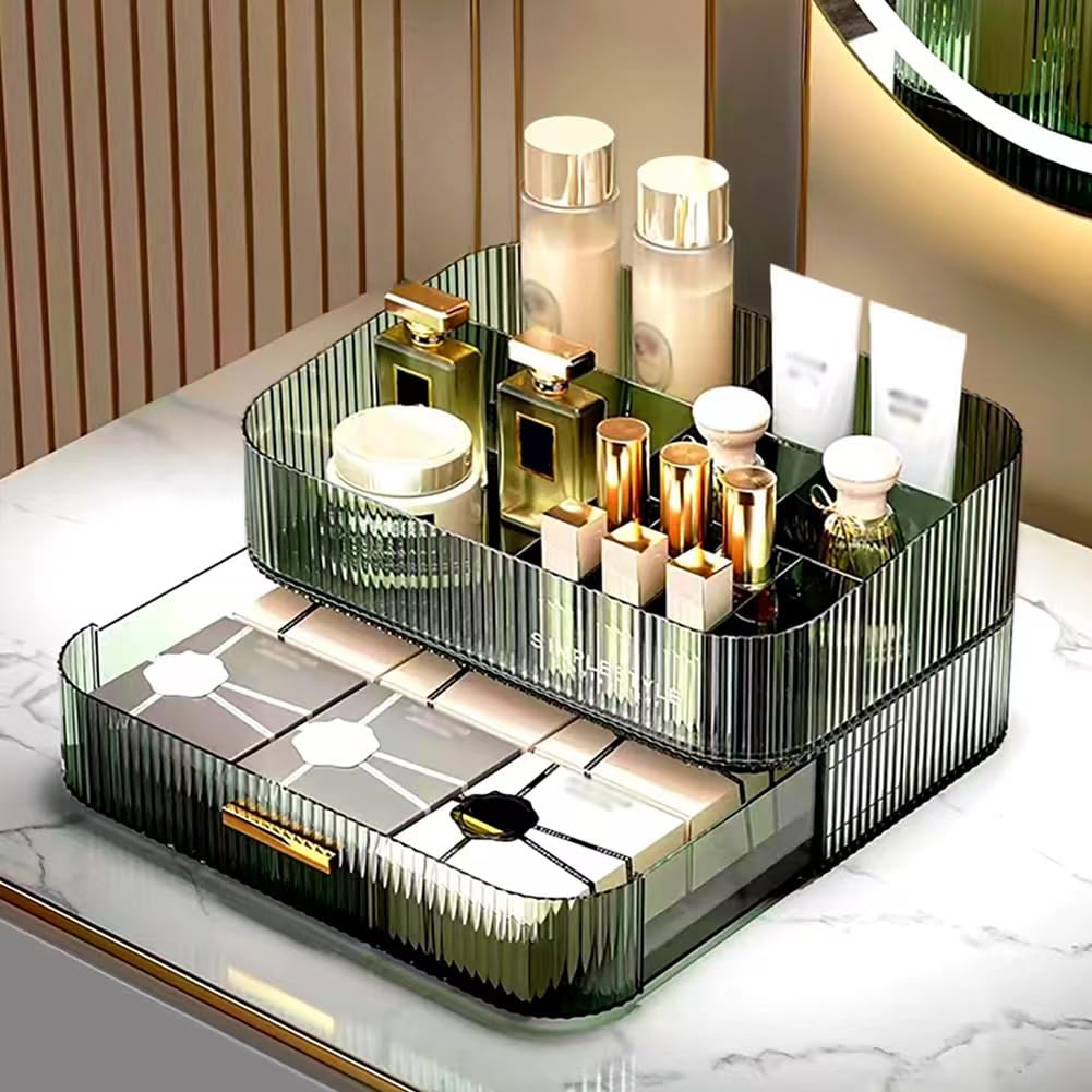 Makeup Organizer with Stackable Drawers, Bathroom Counter Organizer.