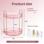 Rotating Makeup Organizer Countertop, Bathroom Lazy Susan Tray Stand
