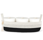 Mkono Toilet Paper Basket, Boho Bathroom Decor, Small Storage Organizer