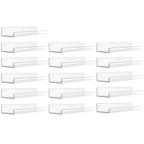 upsimples 4 Pcs 15" Acrylic Shelves for Wall Storage and Organizer, Clear