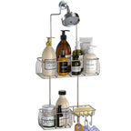 Epicano Shower Caddy Hanging,Large Capacity Shower Organizer,Black