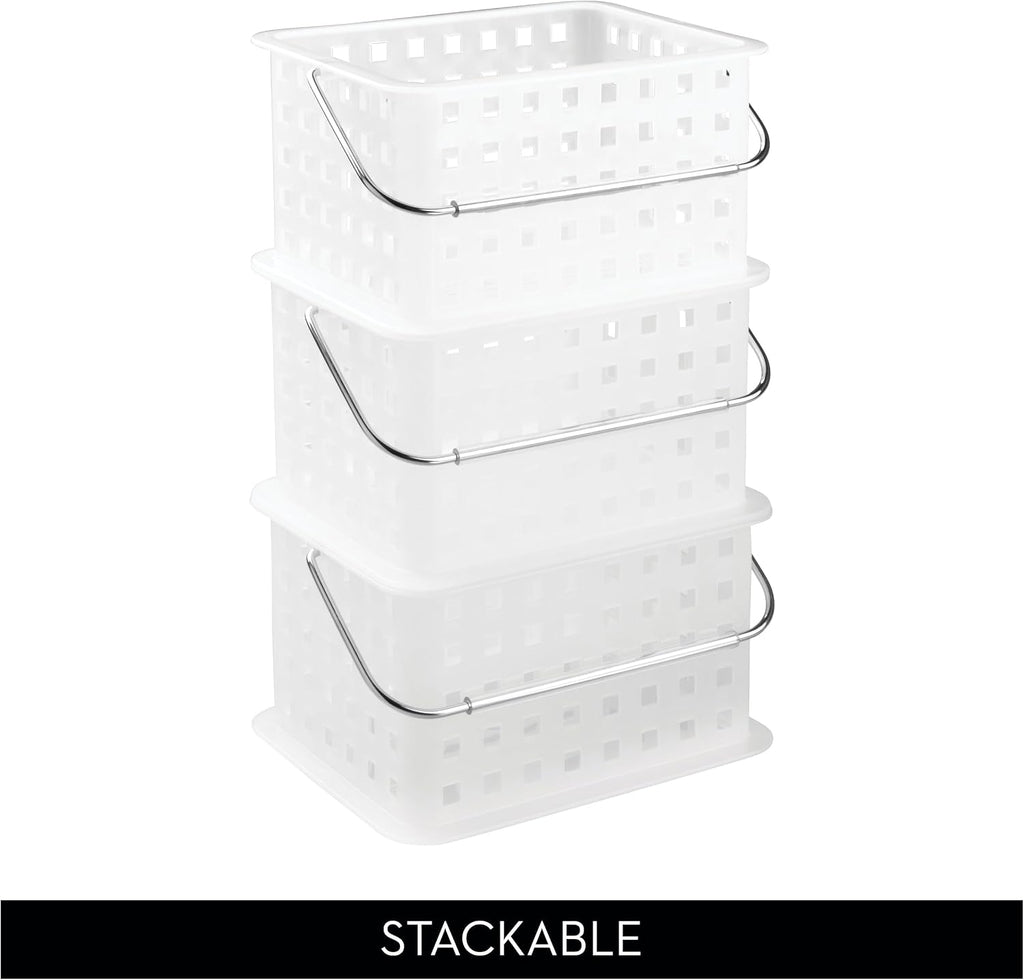 iDesign Small Shower Caddy, Clear Frost
