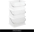 iDesign Small Shower Caddy, Clear Frost