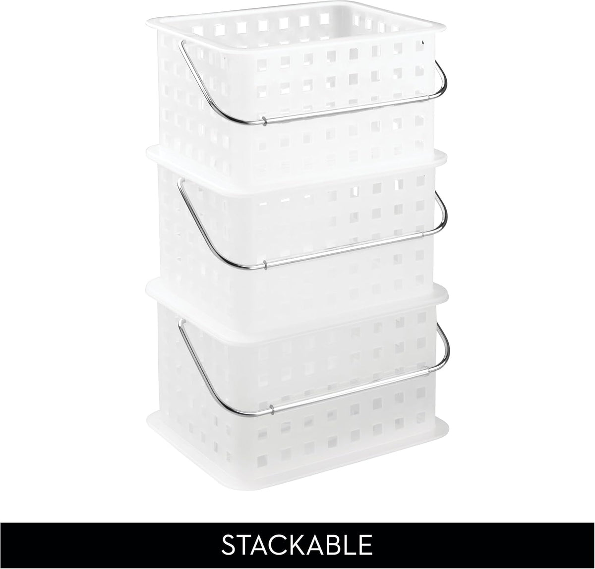 iDesign Small Shower Caddy, Clear Frost