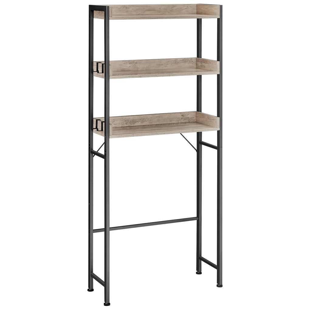 VASAGLE 4-Tier Over the Toilet Storage, Adjustable Shelves, Basket, 68.1''H