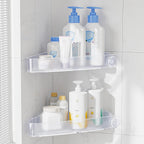 Sotfamily Plastic Shower Caddy Corner (for 90° Only), 4 Pack, Black