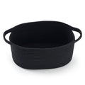 Happyiren Medium Woven Cotton Rope Basket, Empty DIY Gift Basket for Burr