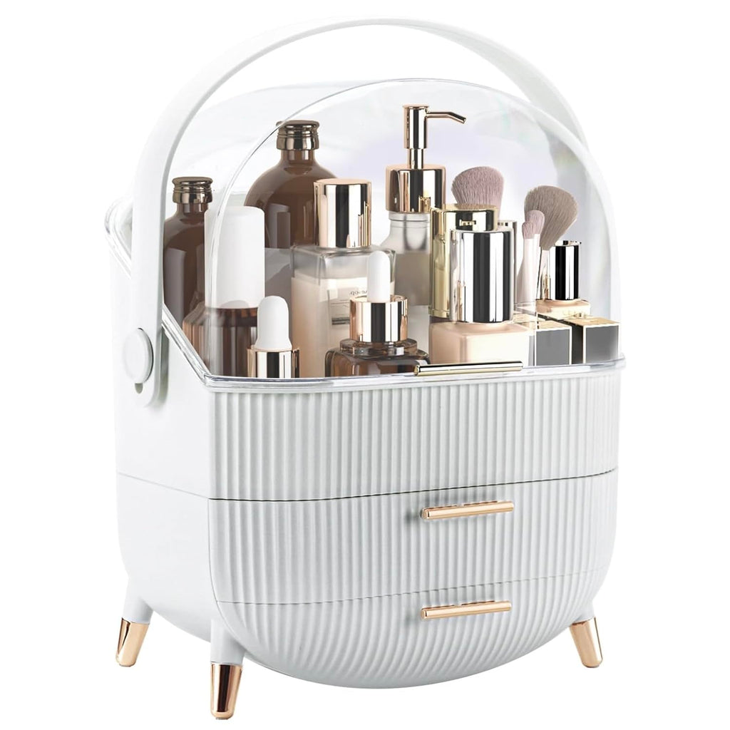 Makeup Organizer Countertop, Large Capacity Skincare Organizer for Vanity