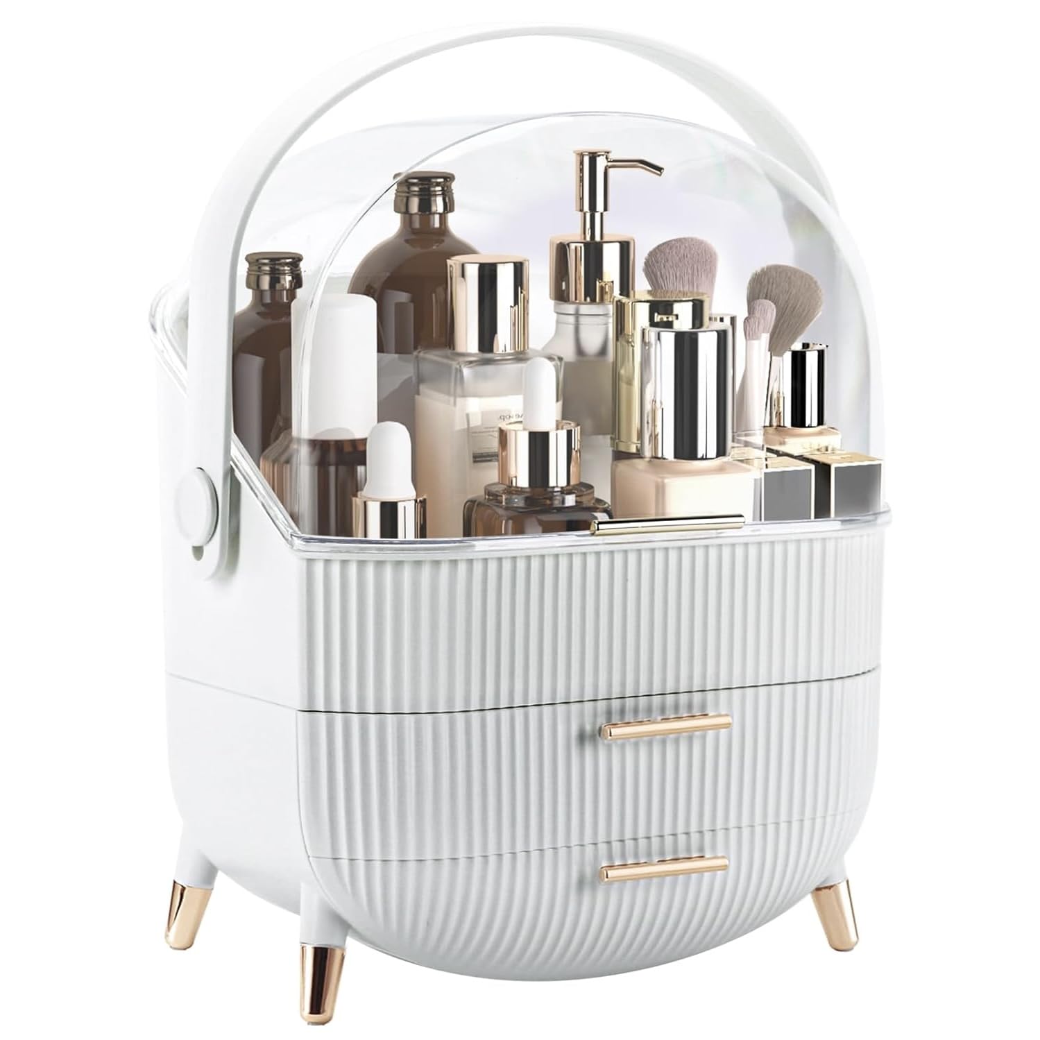 Makeup Organizer Countertop, Large Capacity Skincare Organizer for Vanity