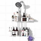 Haging Shower Caddy for Handheld Showerheads,Over Head Shower organizer