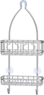 Simple Houseware Stainless Steel Hanging Shower Head Caddy Organizer