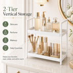 2 Tier Bathroom Counter Shelf Organizer for Skincare Makeup