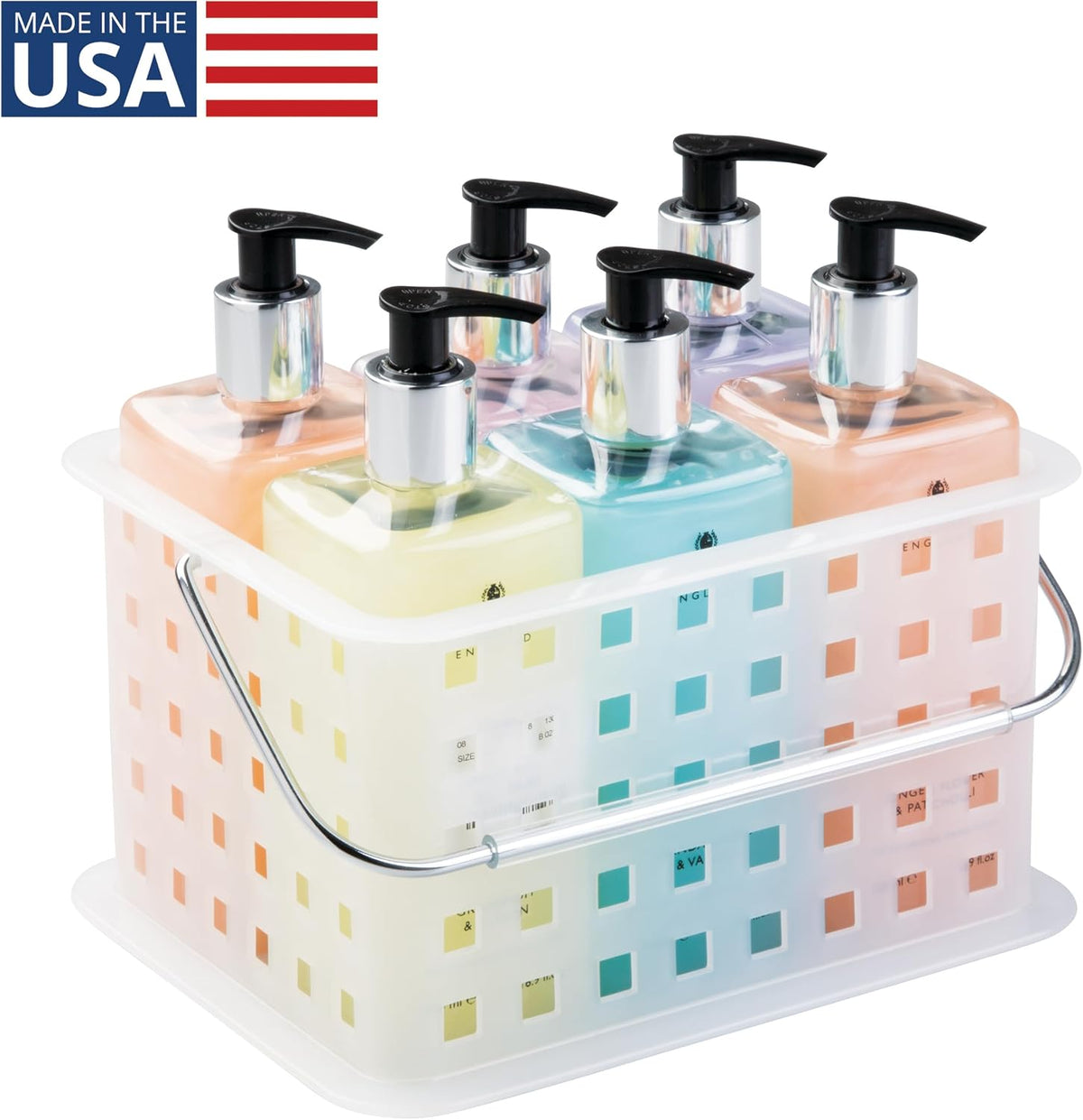 iDesign Small Shower Caddy, Clear Frost