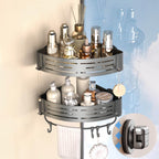 Onemake Suction Cup Shower Caddy, Shower Shelf, Bathroom Organizer, Black