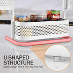 KINGRACK Metal Bathroom Counter Organizer，Rotating Countertop Storage Shelf