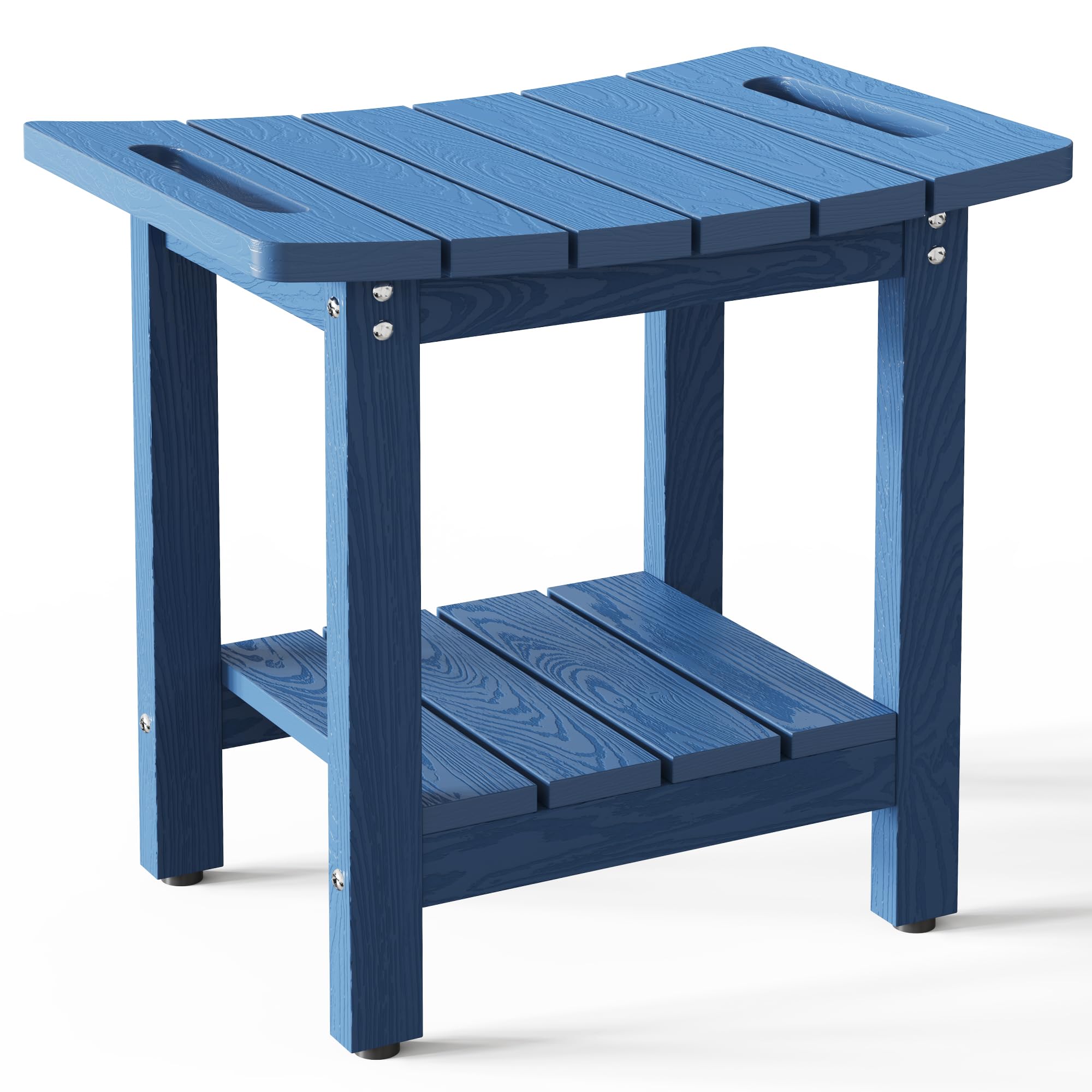 HIPS Shower Benches for Inside Shower, Shower Stool with Space-Efficient Storage Shelf, Waterproof Shower Chair Seat for Spa Bathroom(Light Gray)