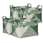 BROWNLILY Handwoven Wicker Storage Baskets, Pack of 4, Brown