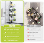 Standing Shower Caddy Corner - Rustproof Bathroom Shower Stand Shelf