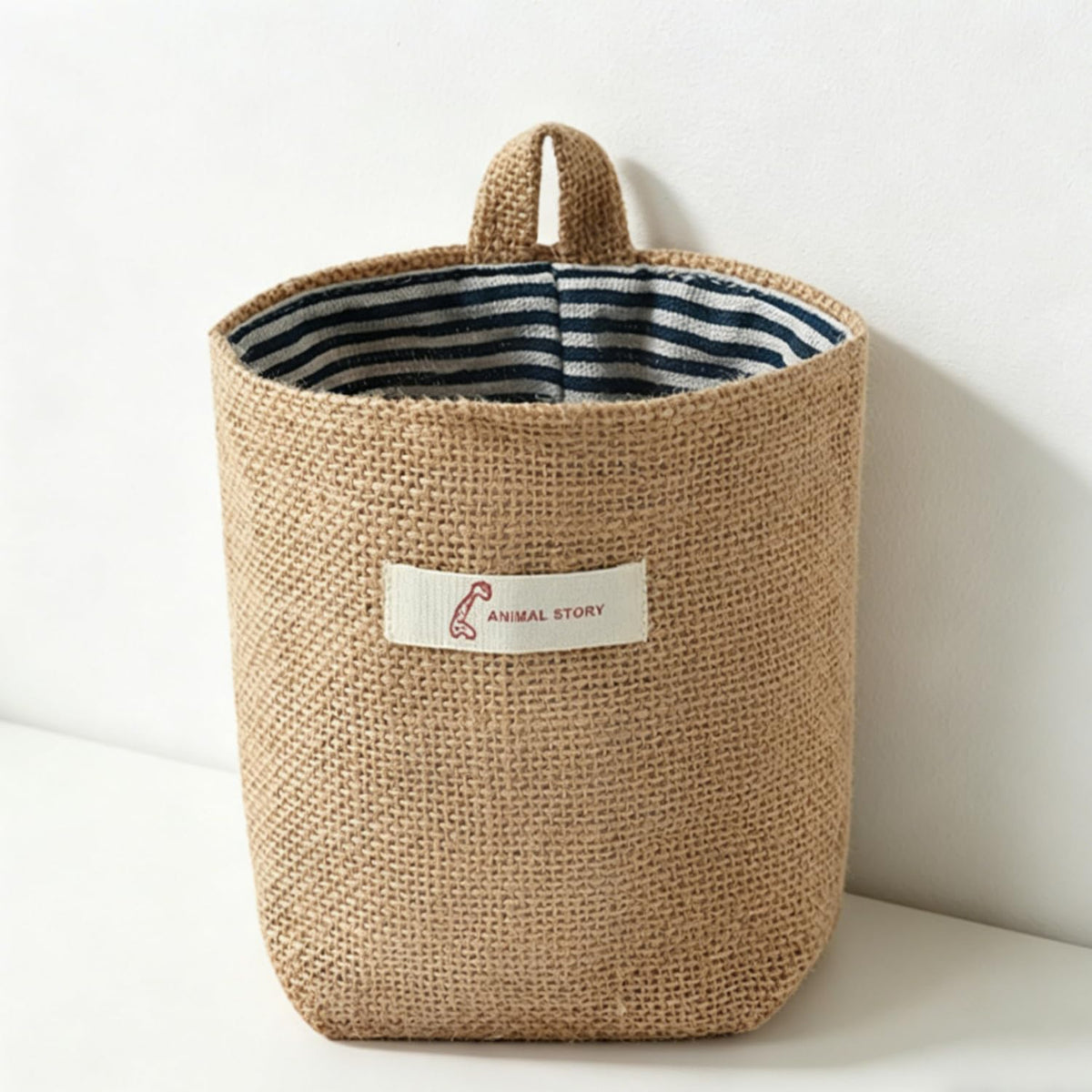 Washable Cotton Linen Hanging Organizer Bag for Door Wall Bedside | Washable Storage Pockets | Space Saving Reusable Closet Organizer (Yellow Dot)