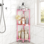 ELYKEN Corner Shower Caddy Standing, 4 Tier Metal Shower Organizer, Black