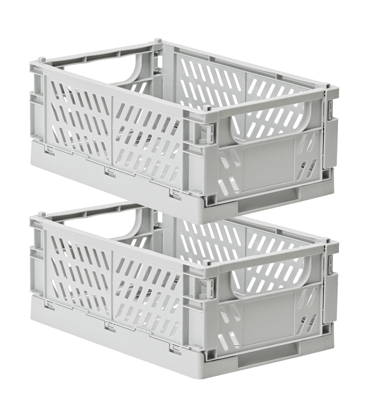 HUUSMOT 6-Pack Collapsible Small Plastic Storage Baskets, 5.9"x3.8"x2.2"