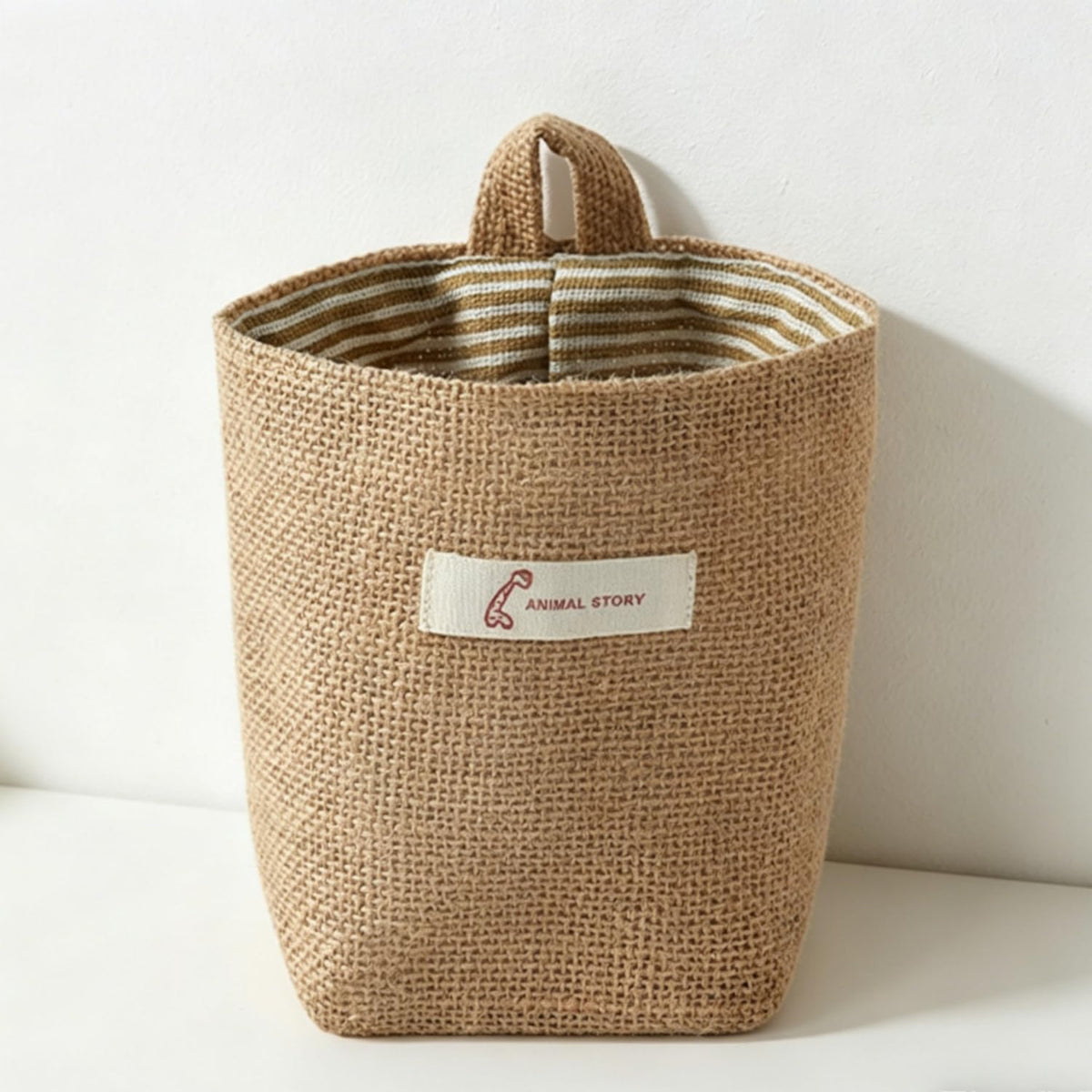 Washable Cotton Linen Hanging Organizer Bag for Door Wall Bedside | Washable Storage Pockets | Space Saving Reusable Closet Organizer (Yellow Dot)