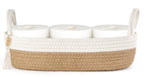 Mkono Toilet Paper Basket, Boho Bathroom Decor, Small Storage Organizer