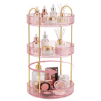Rotating Makeup Organizer Countertop, Bathroom Lazy Susan Tray Stand