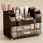 UFORU Makeup Organizer Countertop with 2 Large Drawers for Vanity Bathroom