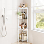 ELYKEN Corner Shower Caddy, 3 Tier Stainless Steel Shower Organizer, White