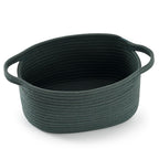 Happyiren Medium Woven Cotton Rope Basket, Empty DIY Gift Basket for Burr