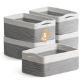 5 Pack Small Woven Storage Baskets for Shelves, Gift Baskets Empty