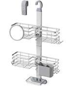 Adjustable Shower Caddy Hanging Over Shower Head, Storage Organizer Rack