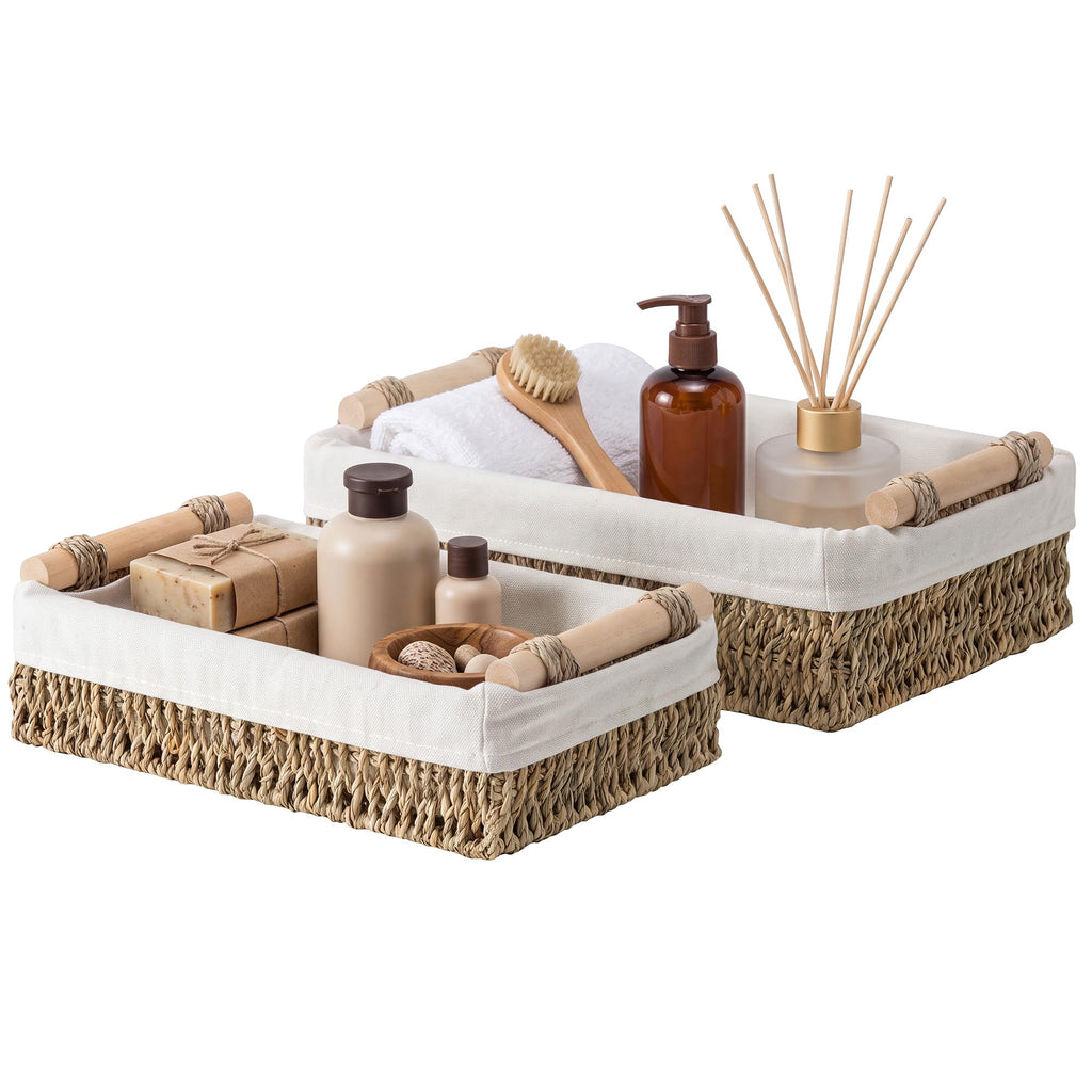 StorageWorks Bathroom Basket for Toilet Tank Top, Toilet Paper Baskets
