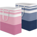 HomeHacks 2 Pack Large Laundry Baskets, Laundry Hampers Bags (Grey 75Lx2)