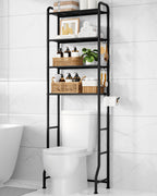 Kitsure Over Toilet Storage Rack, 63.2" H Space-Saving, Holder & Hooks