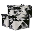 BROWNLILY Handwoven Wicker Storage Baskets, Pack of 4, Brown