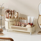 Booklov Rotating Makeup Organizer for Vanity Countertop, Amber