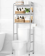 Kitsure Over Toilet Storage Rack, 63.2" H Space-Saving, Holder & Hooks