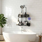 Haging Shower Caddy for Handheld Showerheads,Over Head Shower organizer